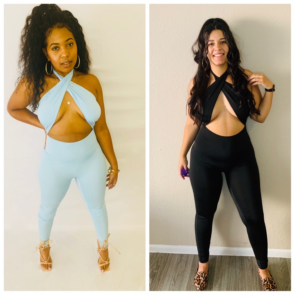 Criss-cross jumpsuit